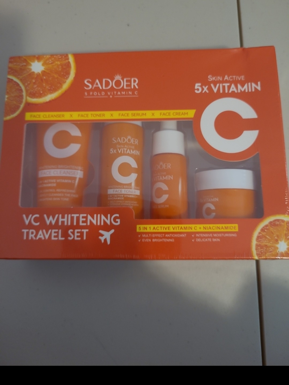 Vitamin C Skincare Set - Brightening Orange Packaging